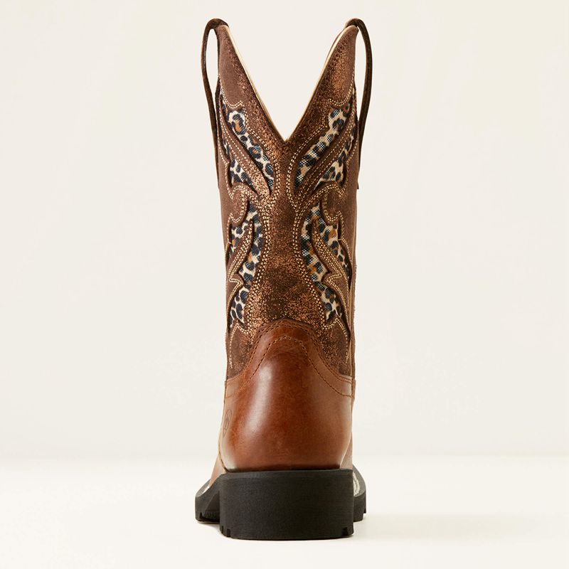 Ariat Unbridled Rancher Venttek Western Boot Hickory Smoke/Copper Metallic Polska | COFEBW-761