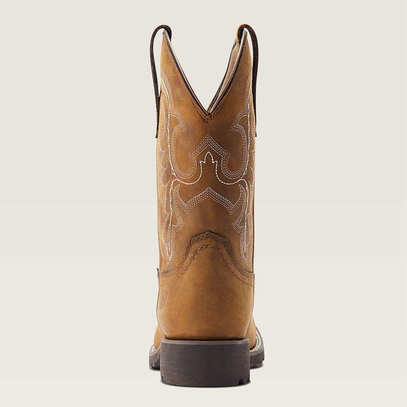 Ariat Unbridled Rancher Waterproof Western Boot Oily Distressed Tan Polska | YHRNKU-576