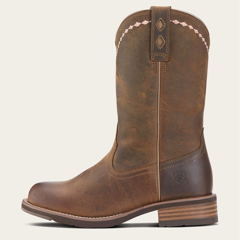 Ariat Unbridled Roper Western Boot Brązowe Polska | AURMWF-516