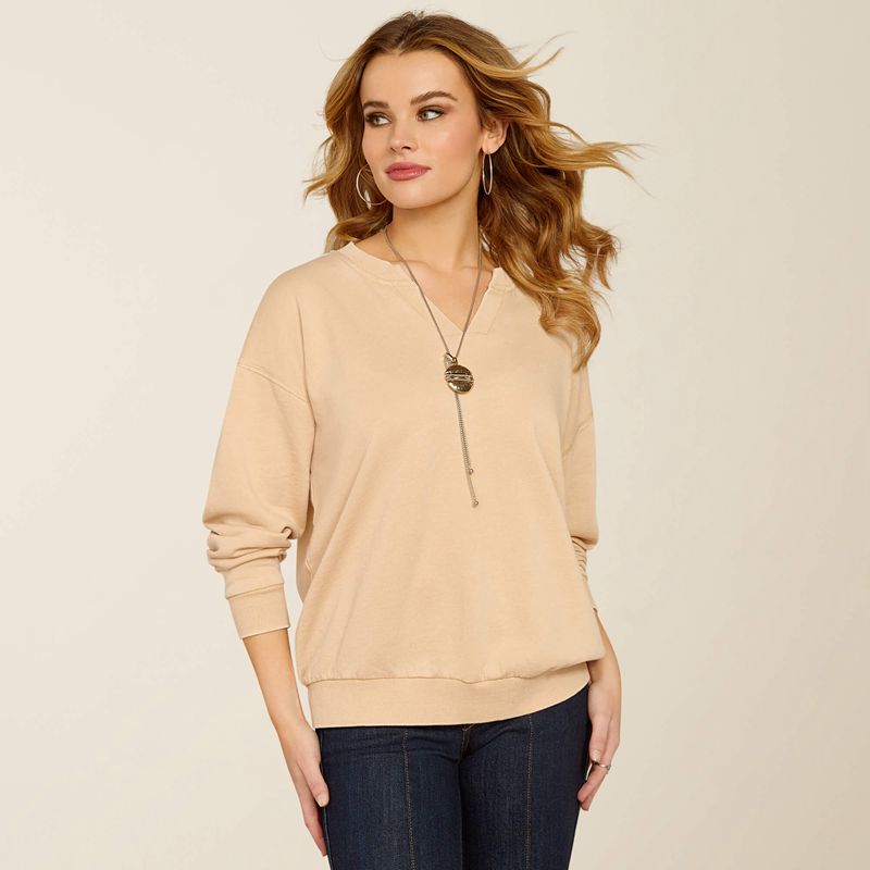 Ariat Unwind Sweatshirt Tannin Polska | LQZGYU-481