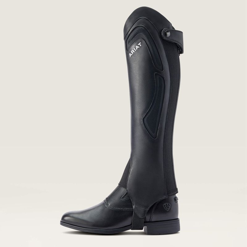 Ariat Venttek Half Chap Czarne Polska | MXLWIG-521