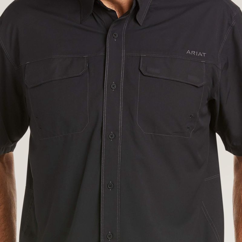 Ariat Venttek Outbound Classic Fit Shirt Czarne Polska | WRMAQG-625