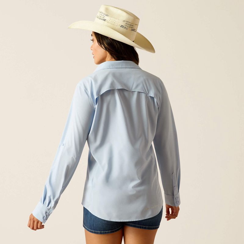 Ariat Venttek Stretch Shirt Niebieskie Polska | BGQENW-503