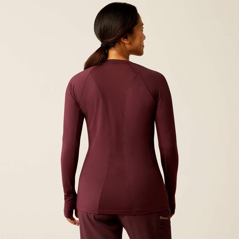 Ariat Venttek Underscrub Baselayer Winetasting Polska | CDLTEW-328