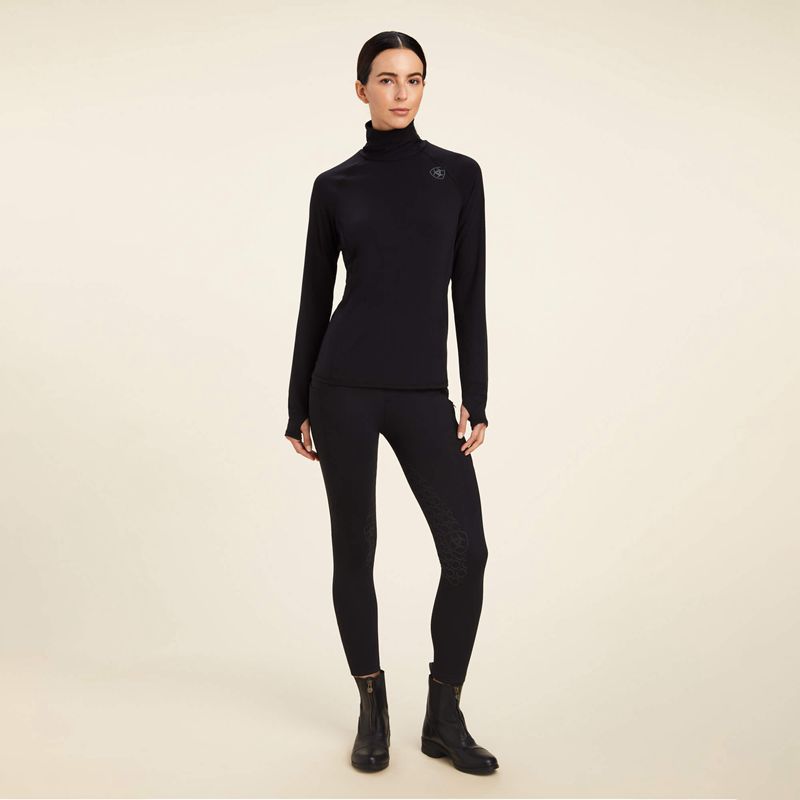 Ariat Venture Baselayer Czarne Polska | XZLFNG-635