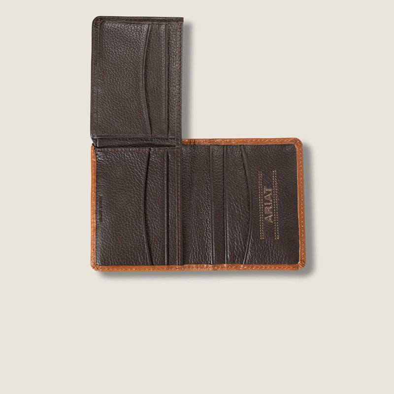 Ariat Weaved Bifold Wallet Brązowe Polska | XQBIJC-370