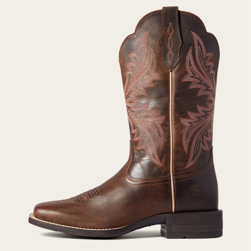 Ariat West Bound Western Boot Brązowe Polska | RSTAMQ-351