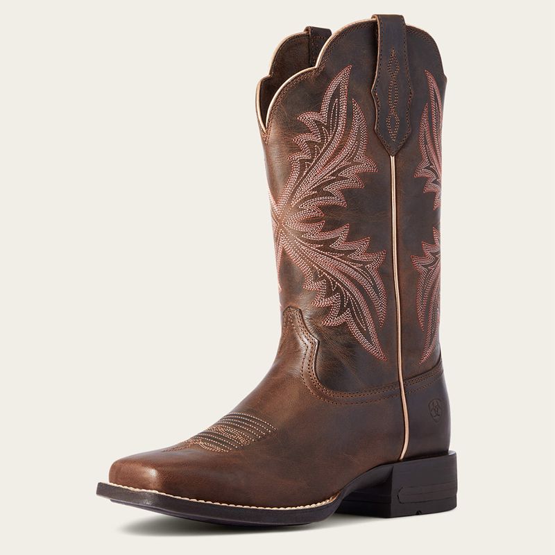 Ariat West Bound Western Boot Brązowe Polska | RSTAMQ-351