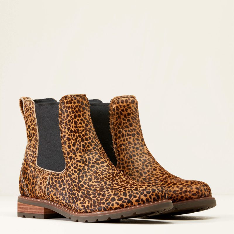 Ariat Wexford Chelsea Boot Cheetah Hair On Polska | APYCHZ-098