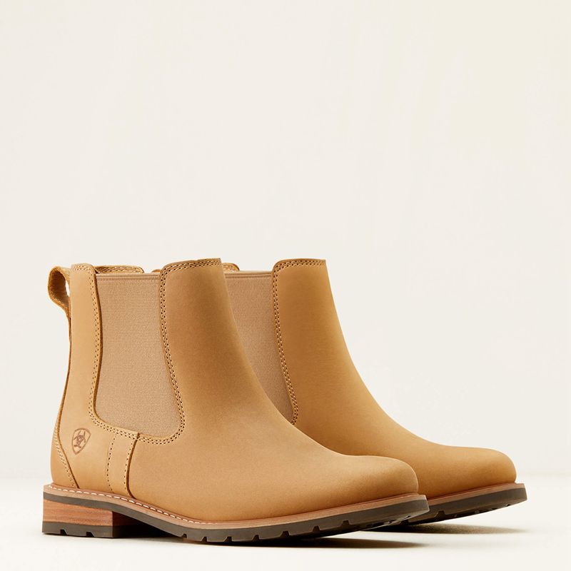 Ariat Wexford Chelsea Boot Natural Tan Polska | TKIJQE-617