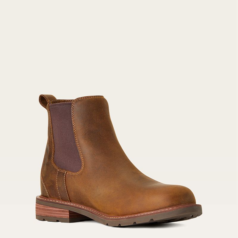 Ariat Wexford Waterproof Chelsea Boot Brązowe Polska | GKITUH-693