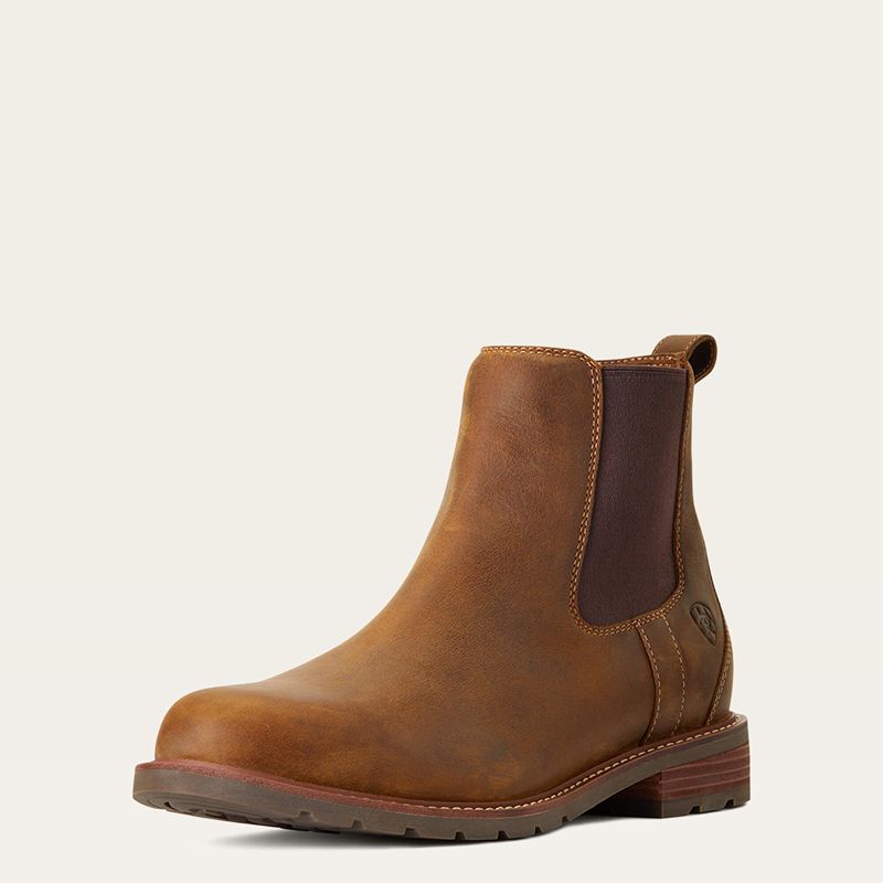 Ariat Wexford Waterproof Chelsea Boot Brązowe Polska | GKITUH-693