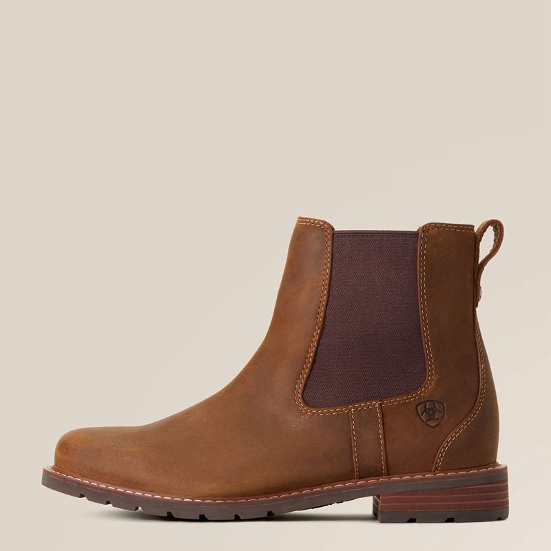 Ariat Wexford Waterproof Chelsea Boot Brązowe Polska | GFCQAW-092