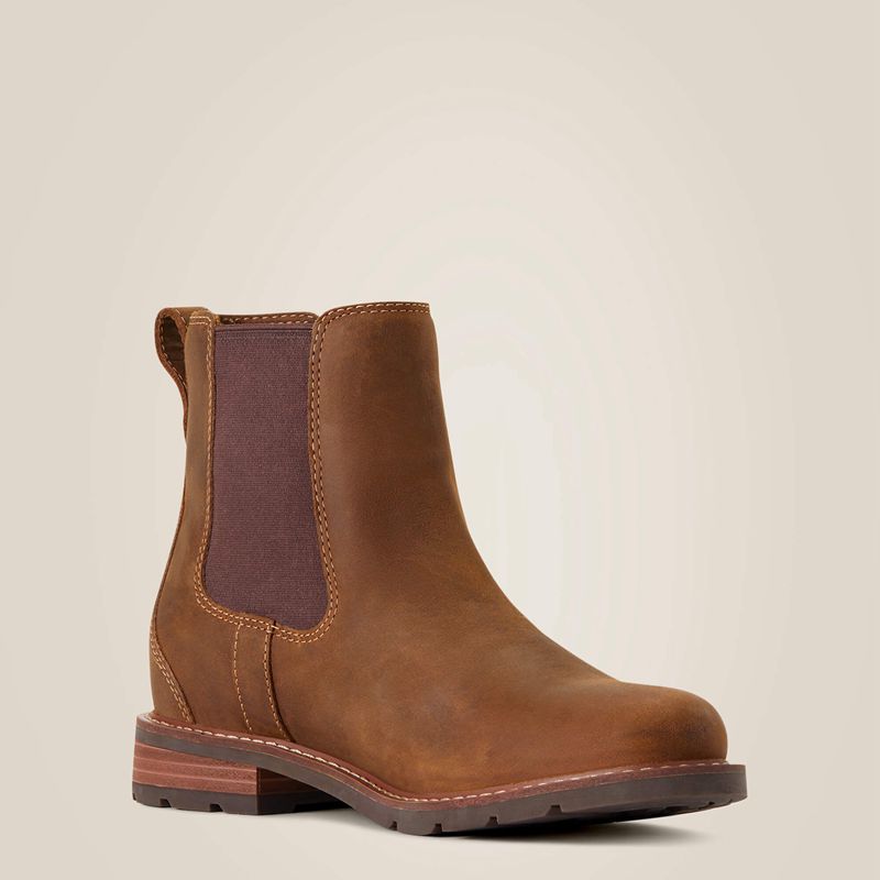 Ariat Wexford Waterproof Chelsea Boot Brązowe Polska | GFCQAW-092