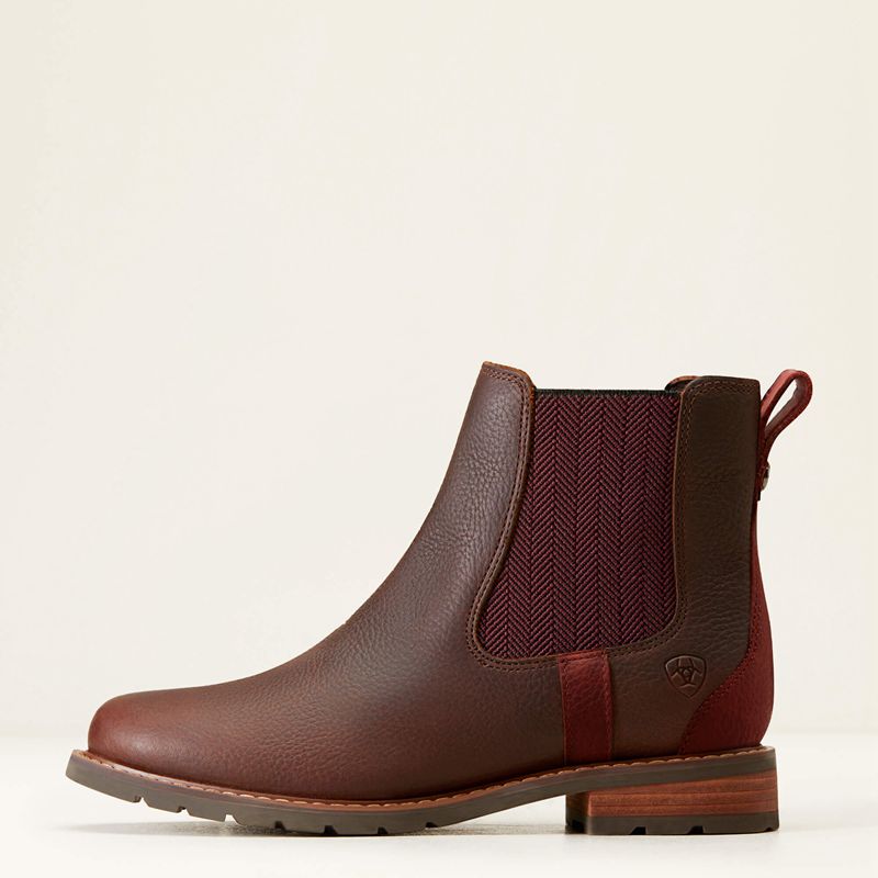 Ariat Wexford Waterproof Chelsea Boot Ciemny Brązowe Polska | PQIONY-106