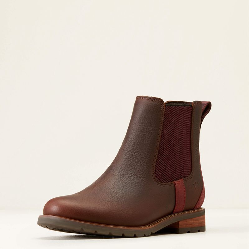 Ariat Wexford Waterproof Chelsea Boot Ciemny Brązowe Polska | PQIONY-106