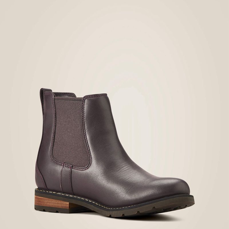 Ariat Wexford Waterproof Chelsea Boot Cordovan Polska | LSFQHB-942