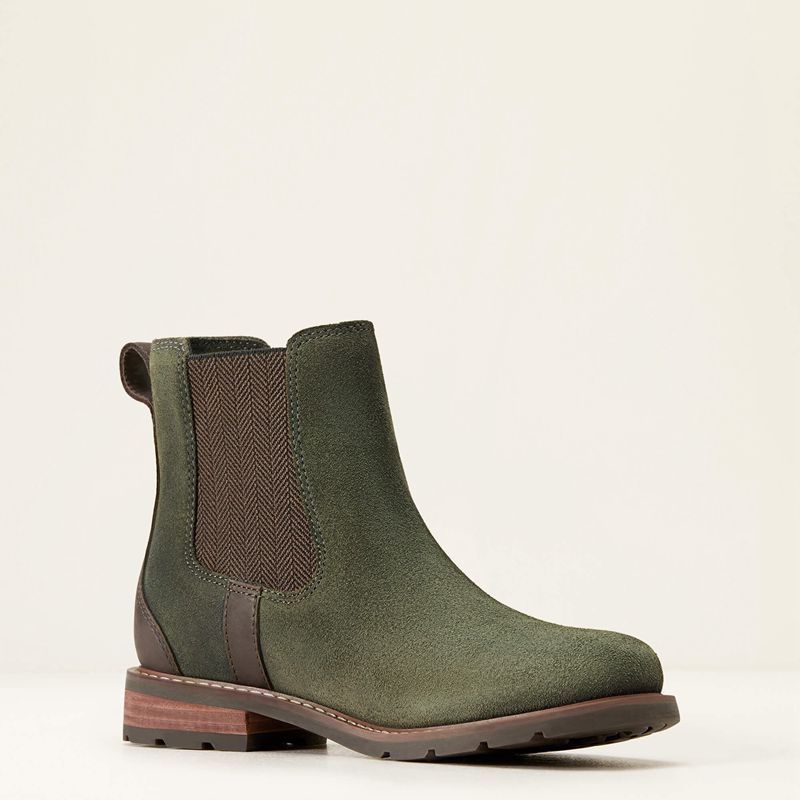 Ariat Wexford Waterproof Chelsea Boot Oliwkowe Polska | JVIRQE-034