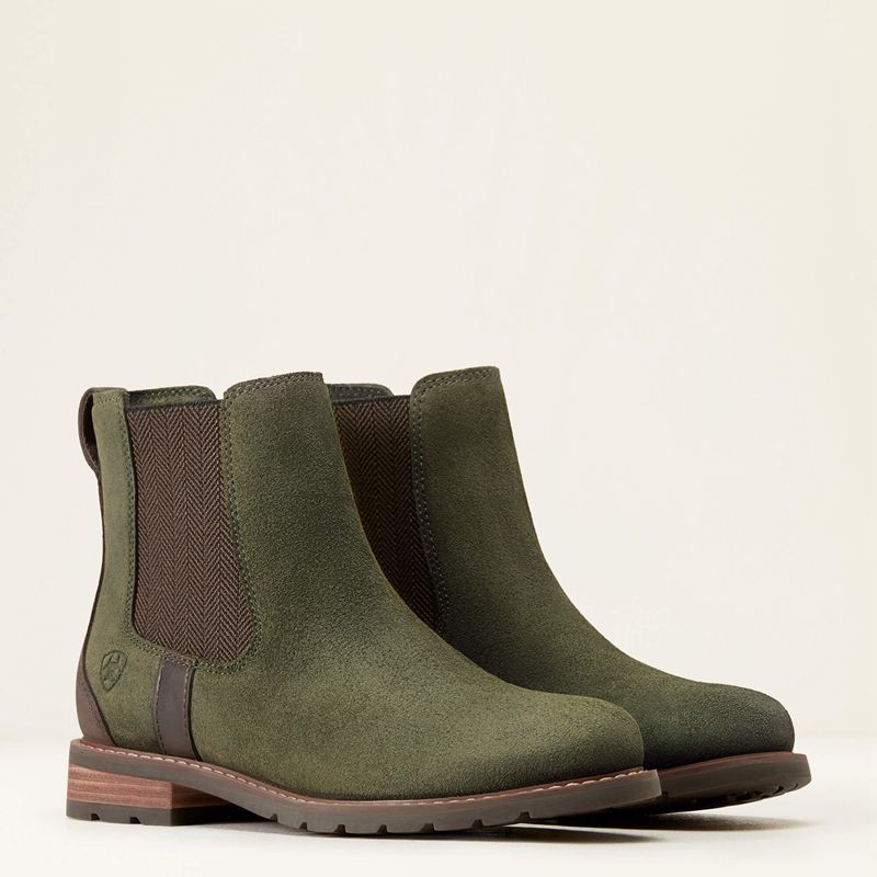 Ariat Wexford Waterproof Chelsea Boot Oliwkowe Polska | JVIRQE-034