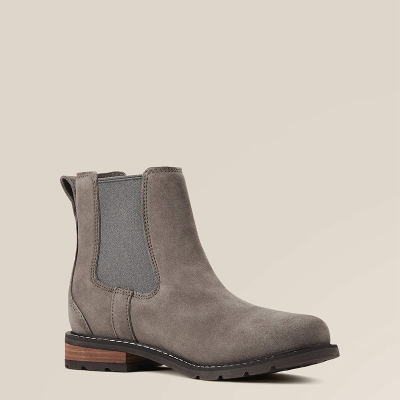 Ariat Wexford Waterproof Chelsea Boot Taupe Polska | THGKLF-837