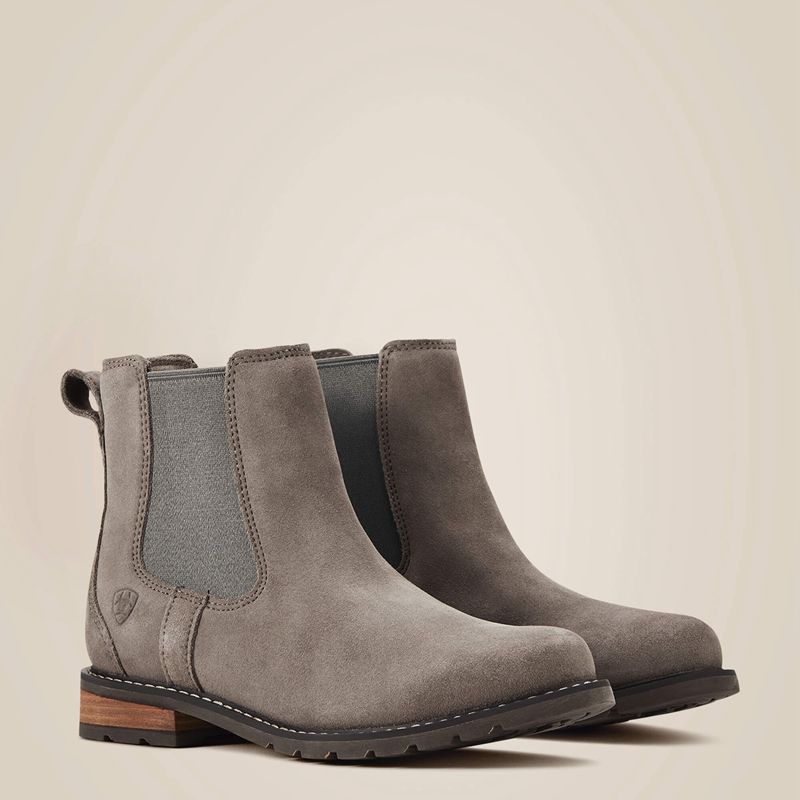 Ariat Wexford Waterproof Chelsea Boot Taupe Polska | THGKLF-837