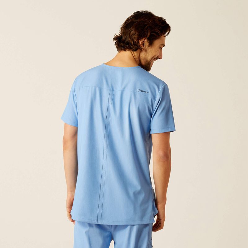 Ariat Whitman Scrub Top Głęboka Niebieskie Polska | VKXZAC-963