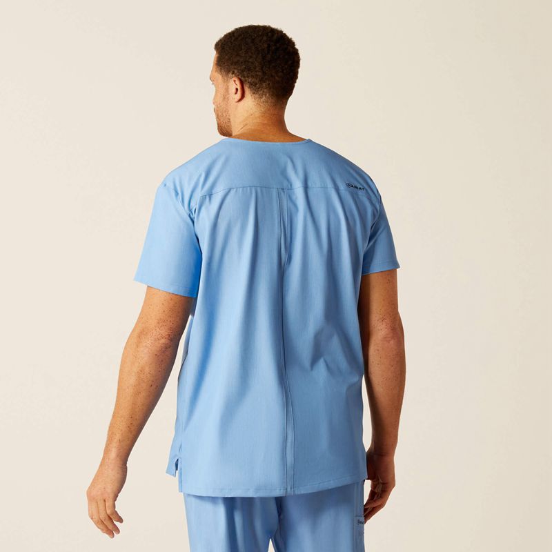 Ariat Whitman Scrub Top Głęboka Niebieskie Polska | VKXZAC-963