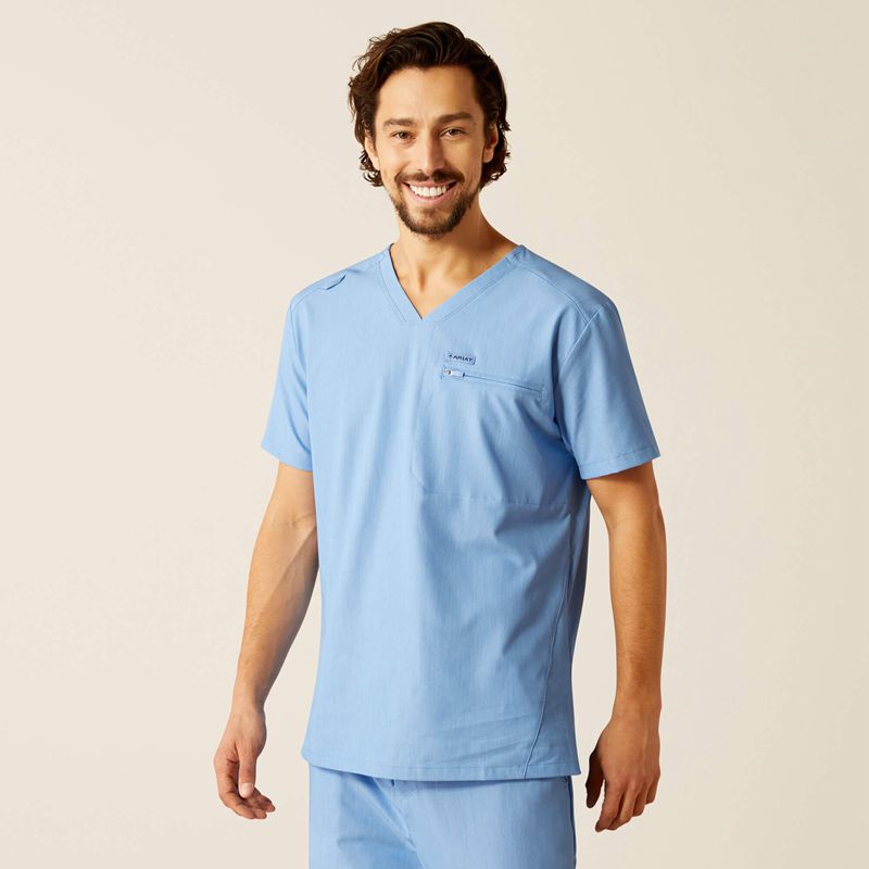 Ariat Whitman Scrub Top Głęboka Niebieskie Polska | VKXZAC-963