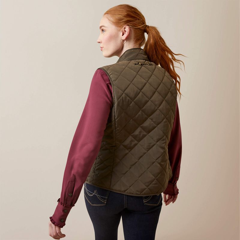 Ariat Woodside Vest Earth Polska | ZKCQDN-278