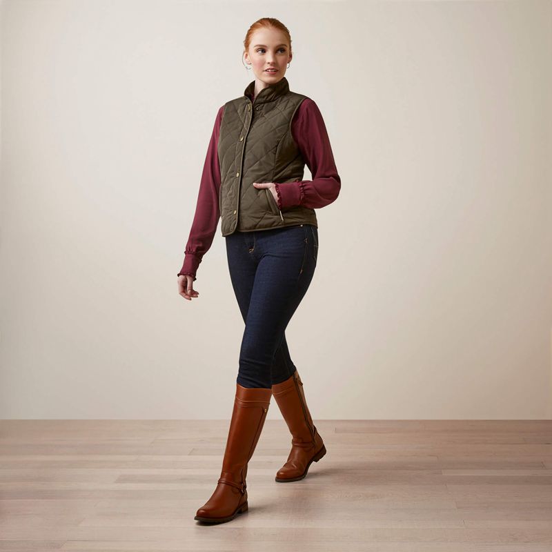 Ariat Woodside Vest Earth Polska | ZKCQDN-278