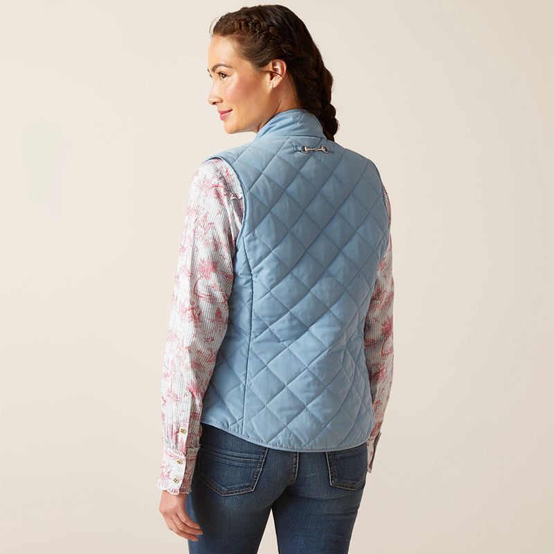 Ariat Woodside Vest Niebieskie Polska | KSPOBR-690