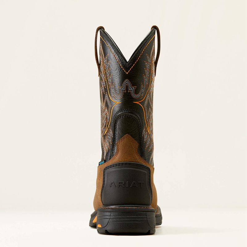 Ariat Workhog Csa Xtr Waterproof Composite Toe Work Boot Rye Brown/Black Polska | XTAFQI-217