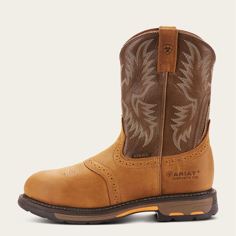 Ariat Workhog Pull-On Composite Toe Aged Bark Polska | INLTMB-456