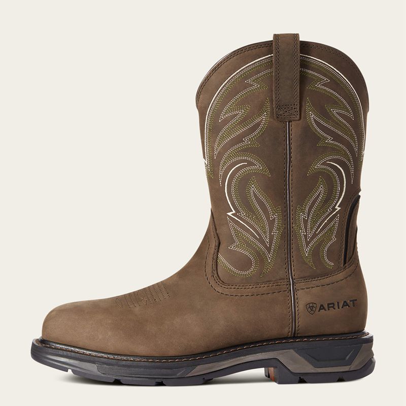 Ariat Workhog Xt Cottonwood Carbon Toe Work Boot Brązowe Polska | VOFHLD-416