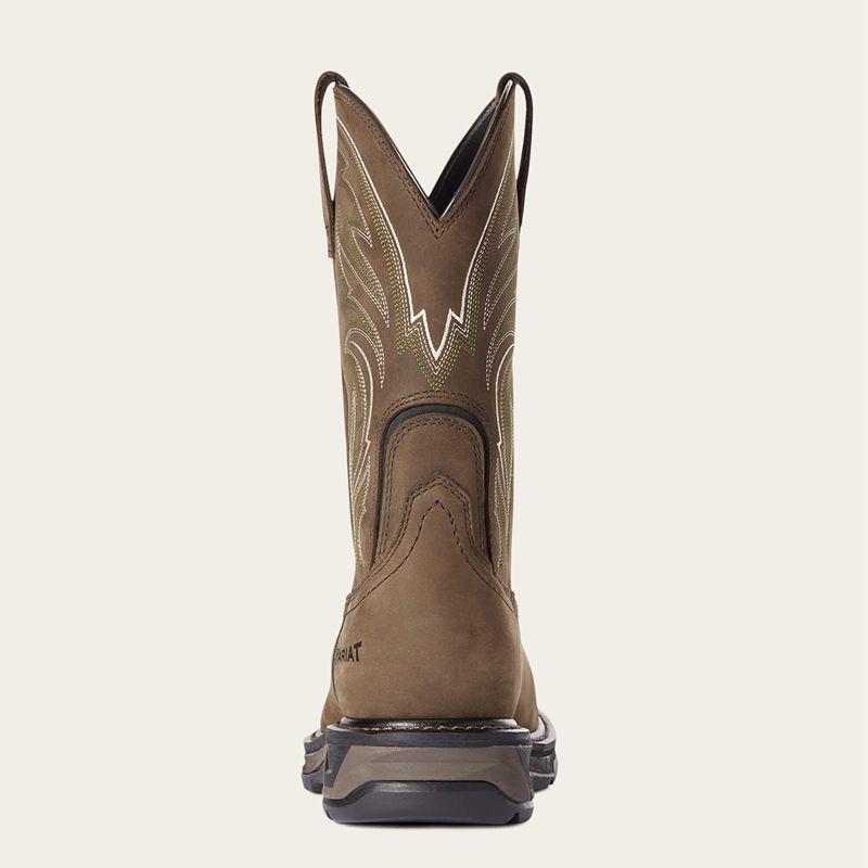 Ariat Workhog Xt Cottonwood Carbon Toe Work Boot Brązowe Polska | VOFHLD-416