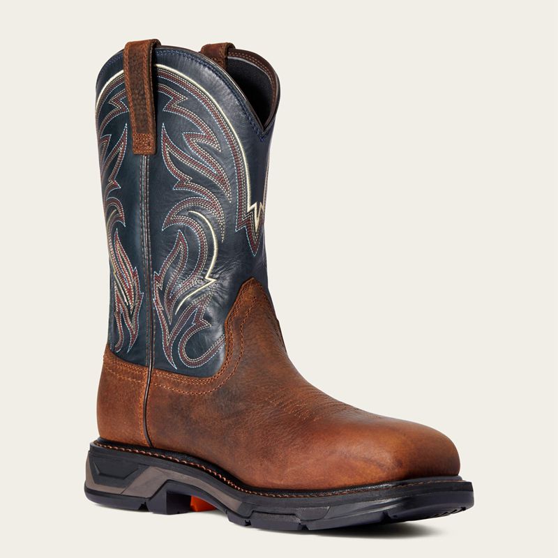 Ariat Workhog Xt Cottonwood Carbon Toe Work Boot Brązowe Polska | CDPROE-814