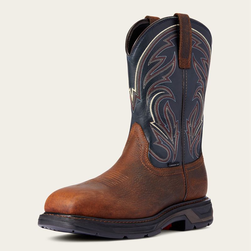 Ariat Workhog Xt Cottonwood Carbon Toe Work Boot Brązowe Polska | CDPROE-814