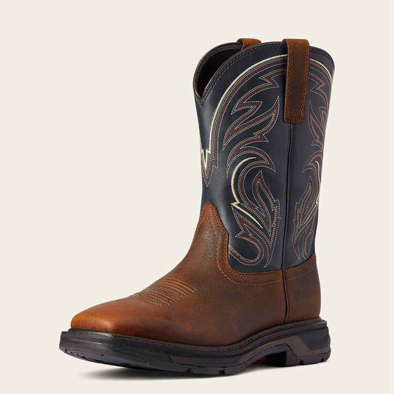 Ariat Workhog Xt Cottonwood Work Boot Brązowe Polska | YJALEI-639