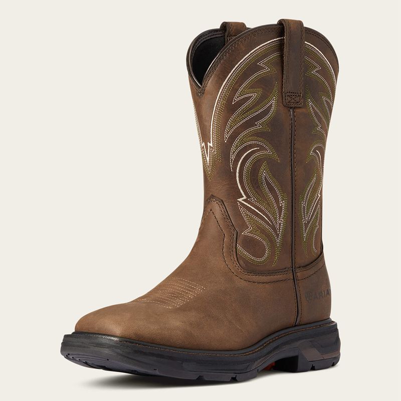 Ariat Workhog Xt Cottonwood Work Boot Brązowe Polska | DLKXFH-056