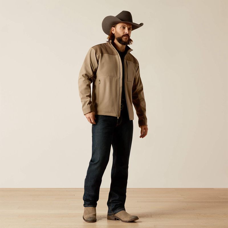 Ariat Wyatt Softshell Jacket Brązowe Polska | FLSAVC-672