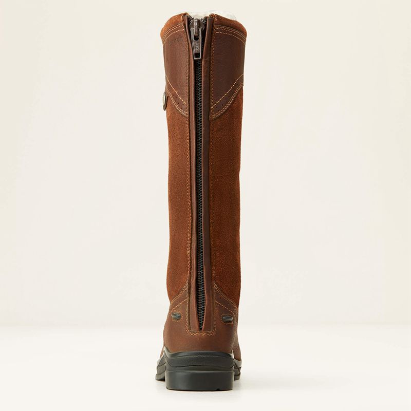 Ariat Wythburn Tall Waterproof Boot Ciemny Brązowe Polska | HXYGCF-432