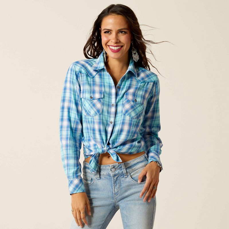 Ariat Xico Shirt Xico Plaid Polska | IWJHSO-095